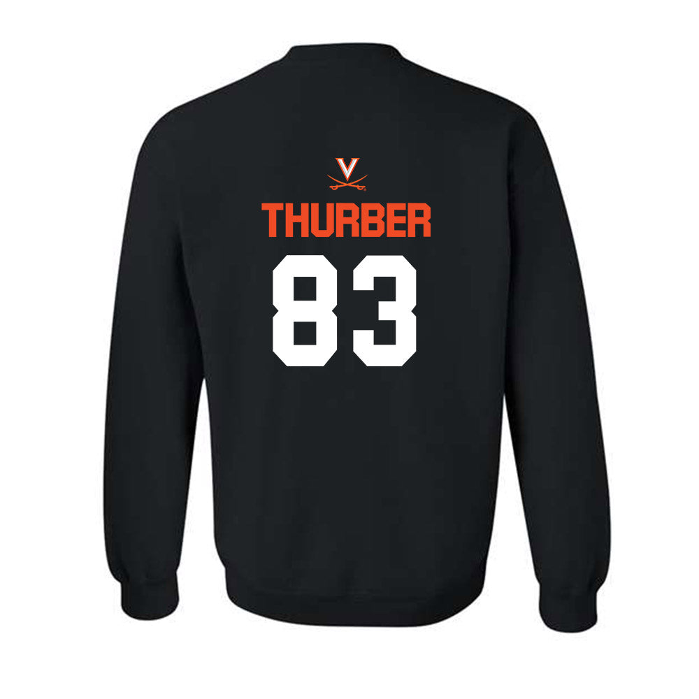 Virginia - NCAA Football : Willem Thurber - Crewneck Sweatshirt-1