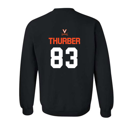 Virginia - NCAA Football : Willem Thurber - Crewneck Sweatshirt-1