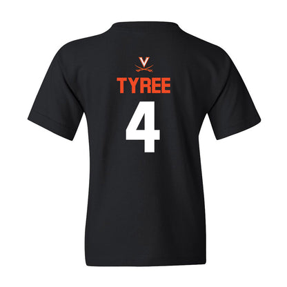 Virginia - NCAA Football : Chris Tyree - Youth T-Shirt Sports Shersey