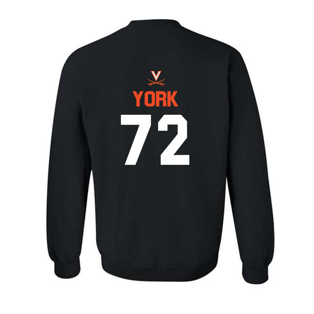 Virginia - NCAA Football : Benjamin York - Crewneck Sweatshirt-1