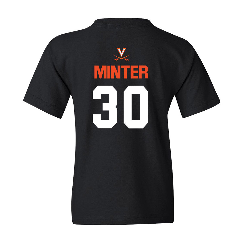 Virginia - NCAA Football : Ethan Minter - Youth T-Shirt Sports Shersey