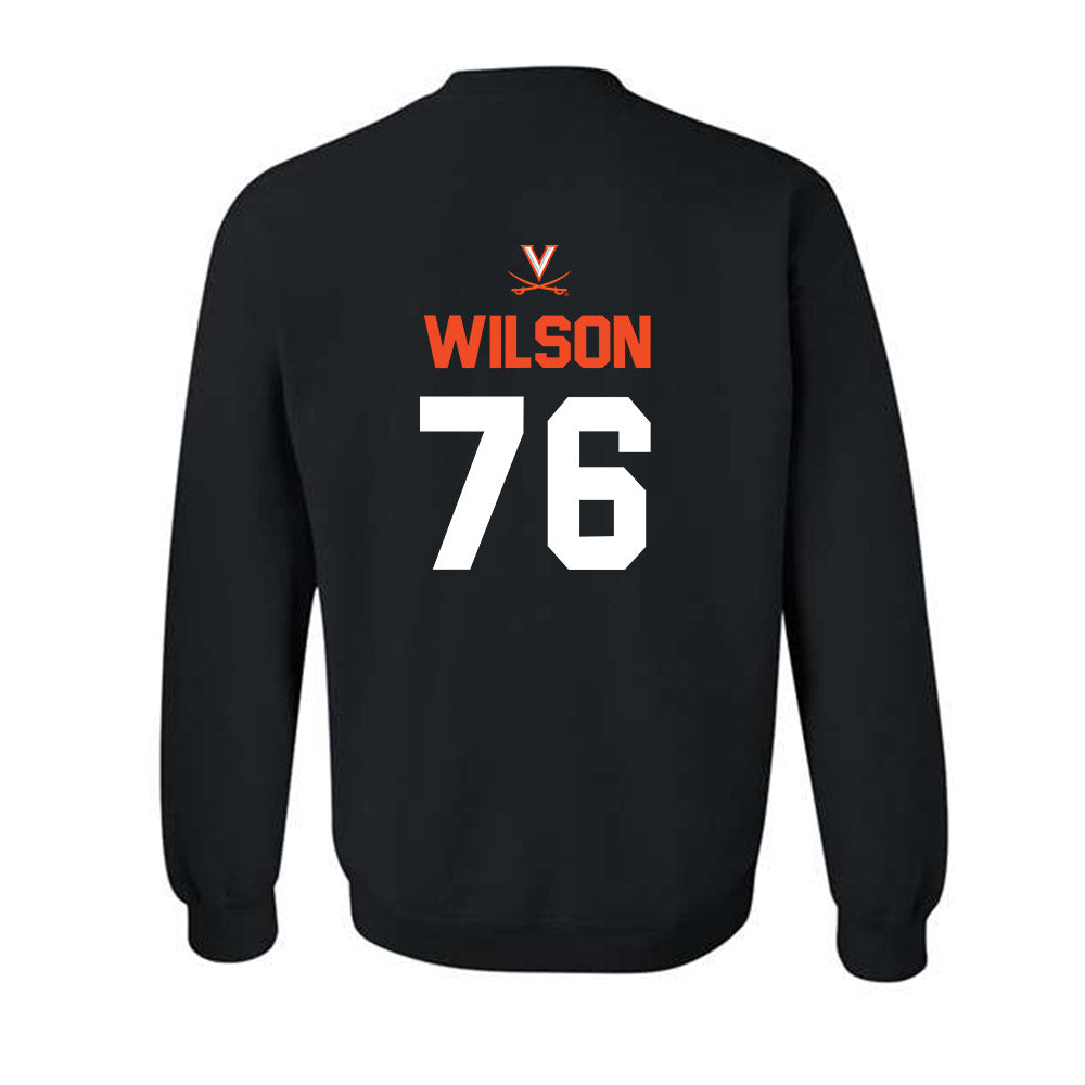 Virginia - NCAA Football : Brady Wilson - Crewneck Sweatshirt-1