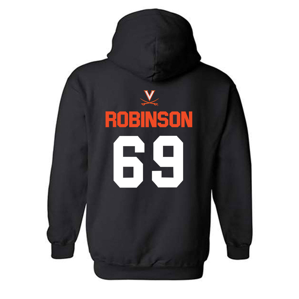 Virginia - NCAA Football : Bryce Robinson - Hooded Sweatshirt-1