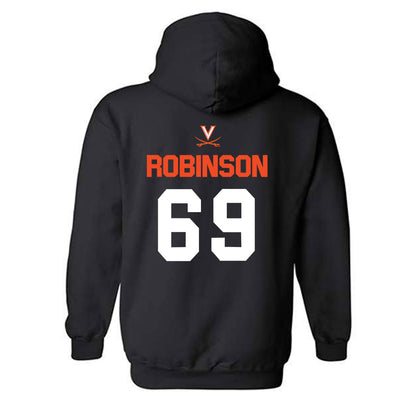 Virginia - NCAA Football : Bryce Robinson - Hooded Sweatshirt-1