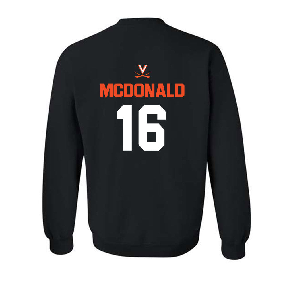 Virginia - NCAA Football : Trey McDonald - Crewneck Sweatshirt-1