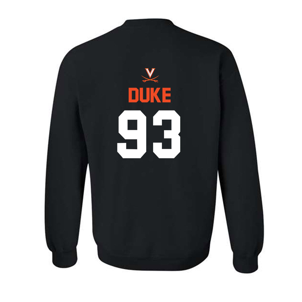 Virginia - NCAA Football : Henry Duke - Crewneck Sweatshirt-1