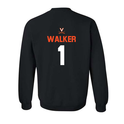 Virginia - NCAA Football : Keandre Walker - Crewneck Sweatshirt-1
