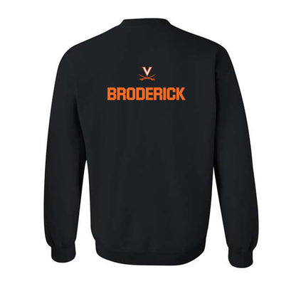 Virginia - NCAA Baseball : Will Broderick - Sport Shersey Crewneck Sweatshirt-1