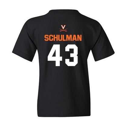 Virginia - NCAA Baseball : Ben Schulman - Sport Shersey Youth T-Shirt-1