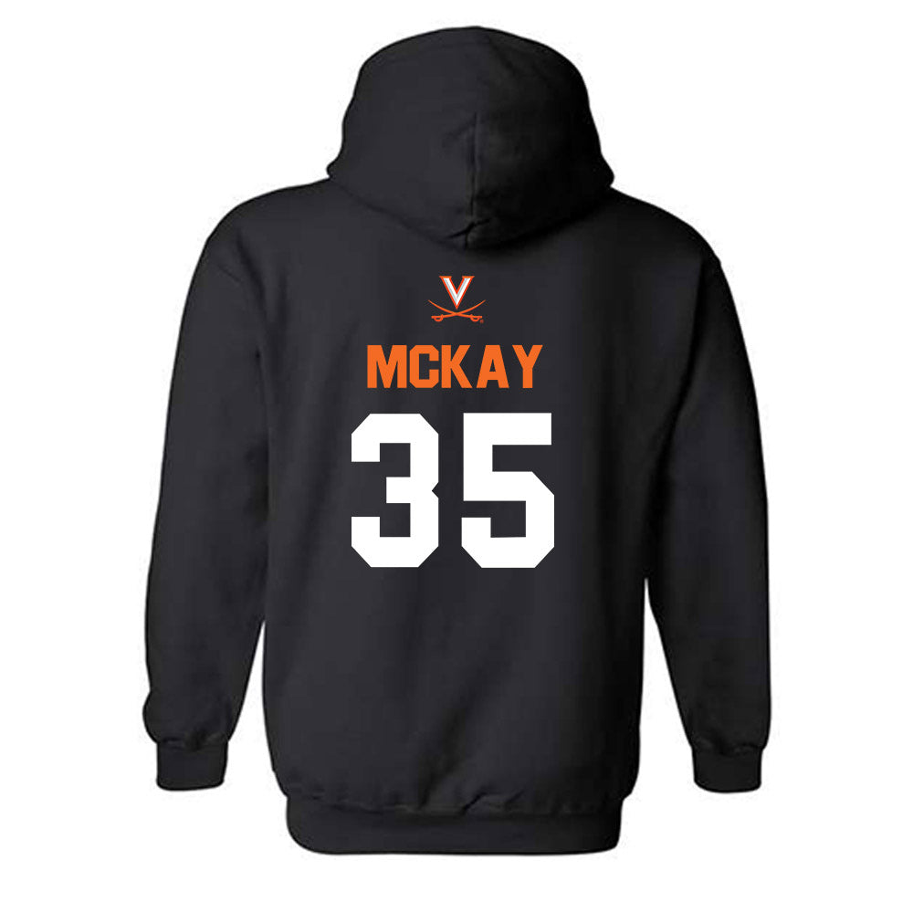 Virginia - NCAA Baseball : Cullen McKay - Hooded Sweatshirt Sports Shersey