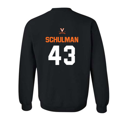 Virginia - NCAA Baseball : Ben Schulman - Sport Shersey Crewneck Sweatshirt-1