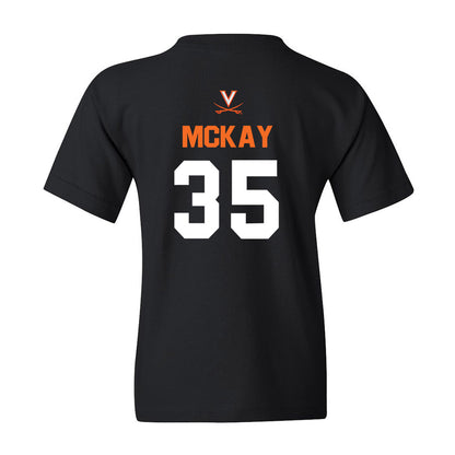 Virginia - NCAA Baseball : Cullen McKay - Youth T-Shirt Sports Shersey