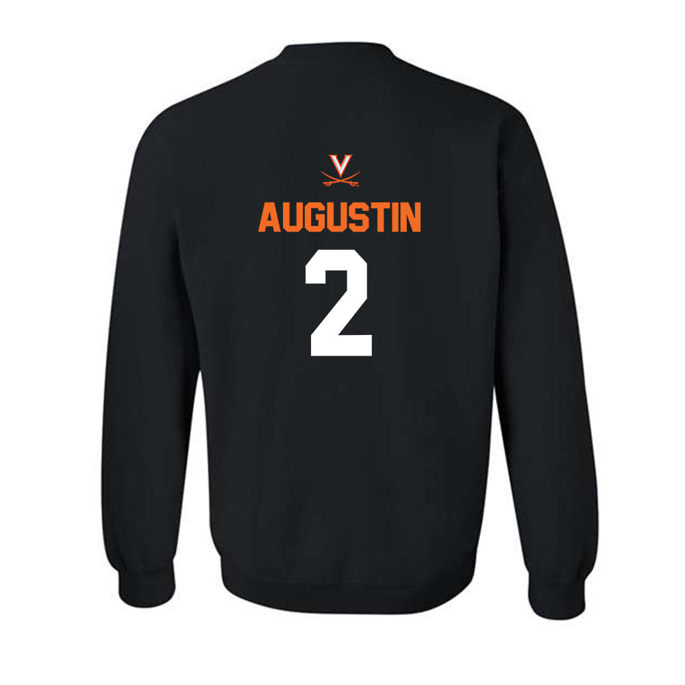 Virginia - NCAA Baseball : Matt Augustin - Sport Shersey Crewneck Sweatshirt-1