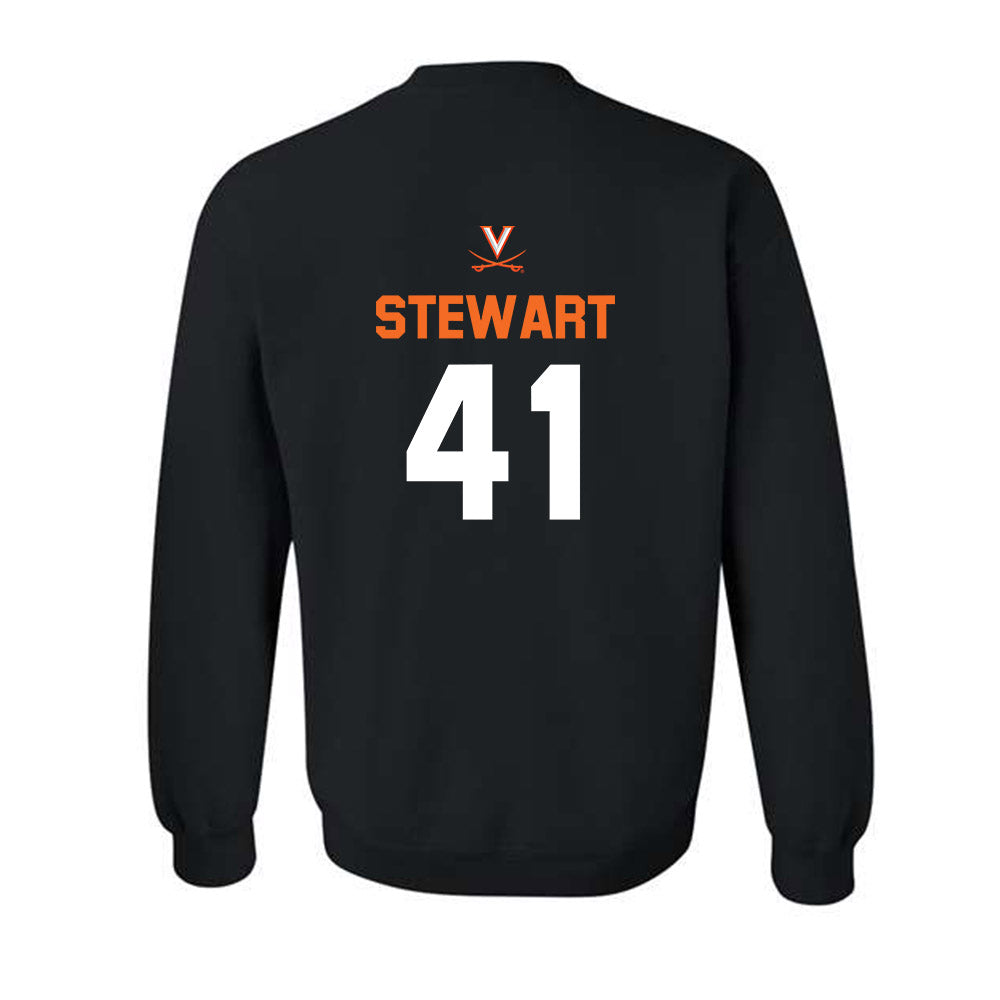 Virginia - NCAA Baseball : Thomas Stewart - Sport Shersey Crewneck Sweatshirt-1