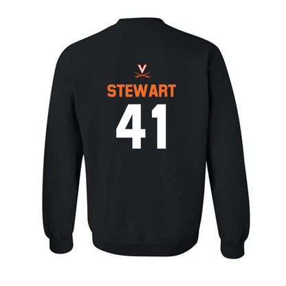 Virginia - NCAA Baseball : Thomas Stewart - Sport Shersey Crewneck Sweatshirt-1