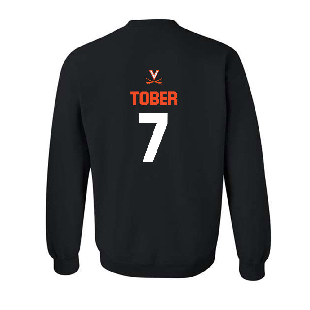 Virginia - NCAA Softball : Hannah Tober - Sports Shersey Crewneck Sweatshirt-1
