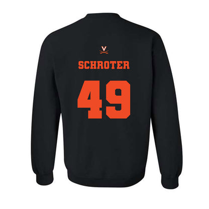 Virginia - NCAA Men's Lacrosse : John Schroter - Crewneck Sweatshirt Classic Shersey