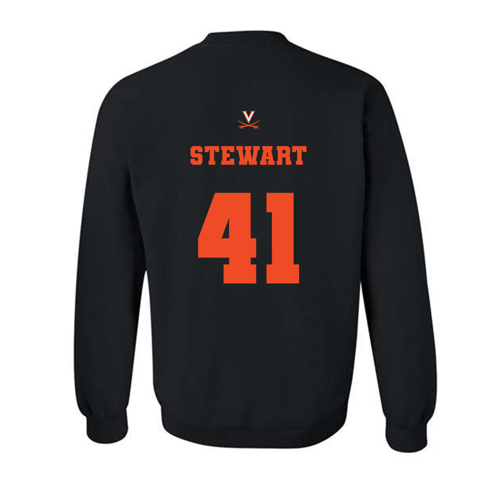 Virginia - NCAA Baseball : Thomas Stewart - Fashion Shersey Crewneck Sweatshirt-1