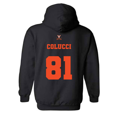 Virginia - NCAA Men's Lacrosse : Thomas Colucci - Hooded Sweatshirt Classic Shersey