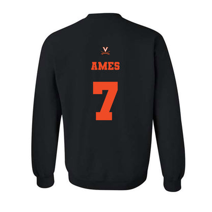 Virginia - NCAA Men's Basketball : Darrin Ames - Fashion Shersey Crewneck Sweatshirt