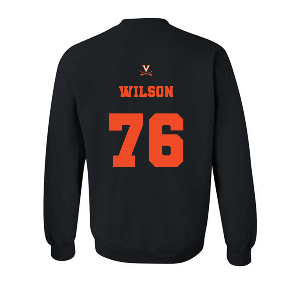Virginia - NCAA Football : Brady Wilson - Fashion Shersey Crewneck Sweatshirt-1