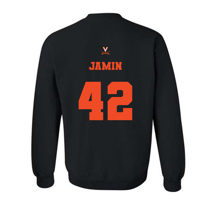 Virginia - NCAA Men's Lacrosse : Luke Jamin - Fashion Shersey Crewneck Sweatshirt-1