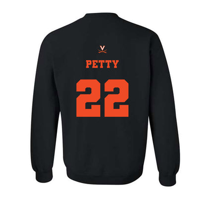 Virginia - NCAA Men's Lacrosse : Eli Petty - Crewneck Sweatshirt Classic Shersey