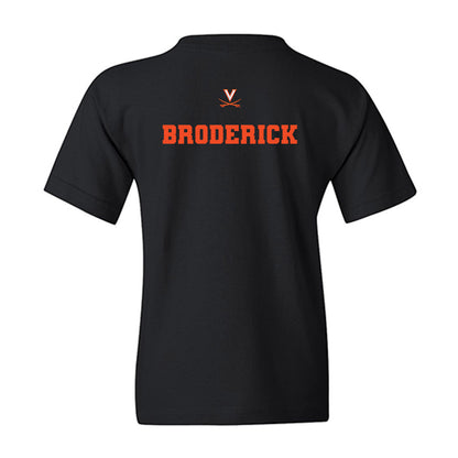 Virginia - NCAA Baseball : Will Broderick - Fashion Shersey Youth T-Shirt-1