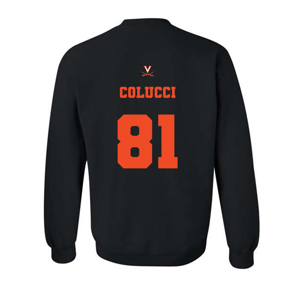 Virginia - NCAA Men's Lacrosse : Thomas Colucci - Crewneck Sweatshirt Classic Shersey