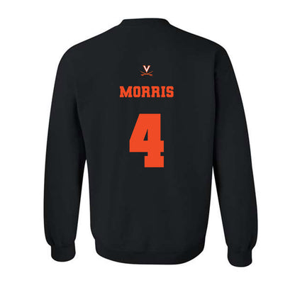 Virginia - NCAA Football : Chandler Morris - Fashion Shersey Crewneck Sweatshirt-1