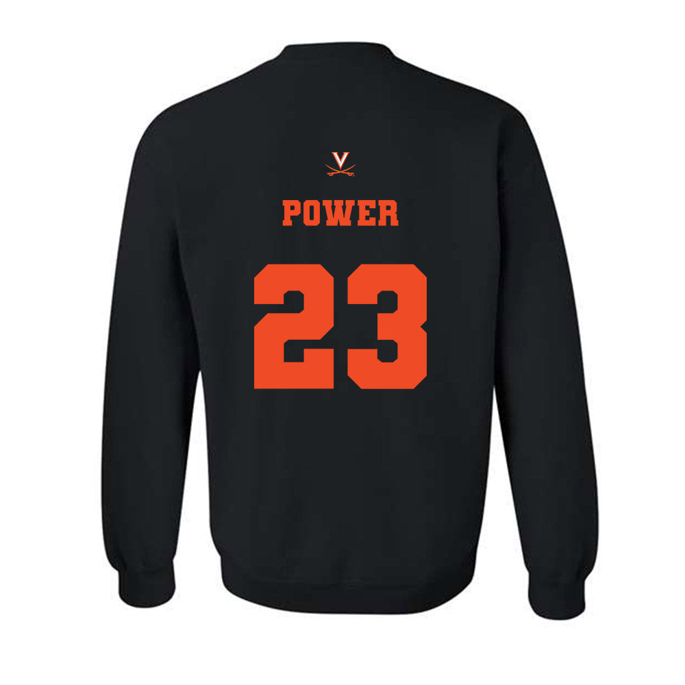 Virginia - NCAA Men's Basketball : TJ Power - Fashion Shersey Crewneck Sweatshirt