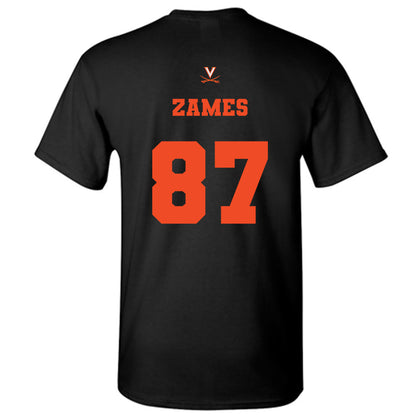 Virginia - NCAA Football : Justin Zames - Fashion Shersey T-Shirt-1