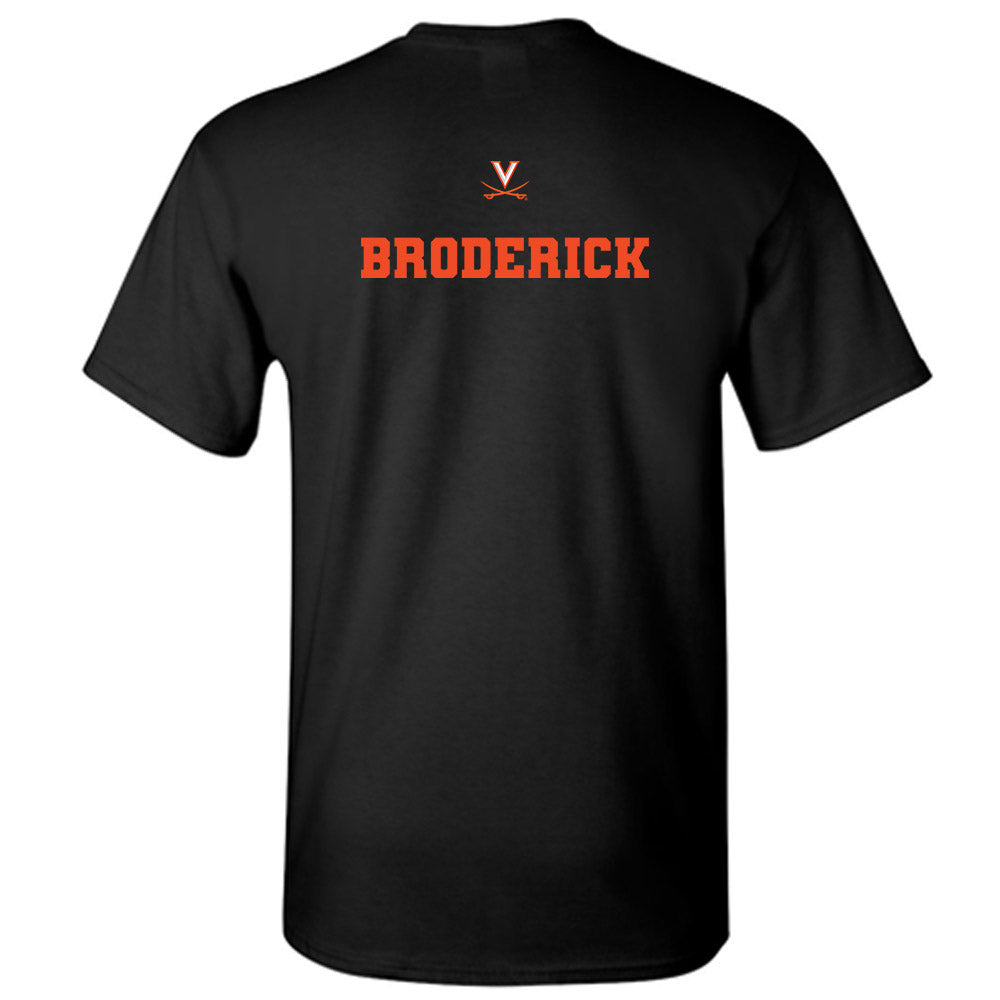 Virginia - NCAA Baseball : Will Broderick - Fashion Shersey T-Shirt-1