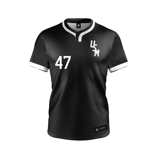 Southern Miss - NCAA Baseball : McCarty English - Black Jersey-0