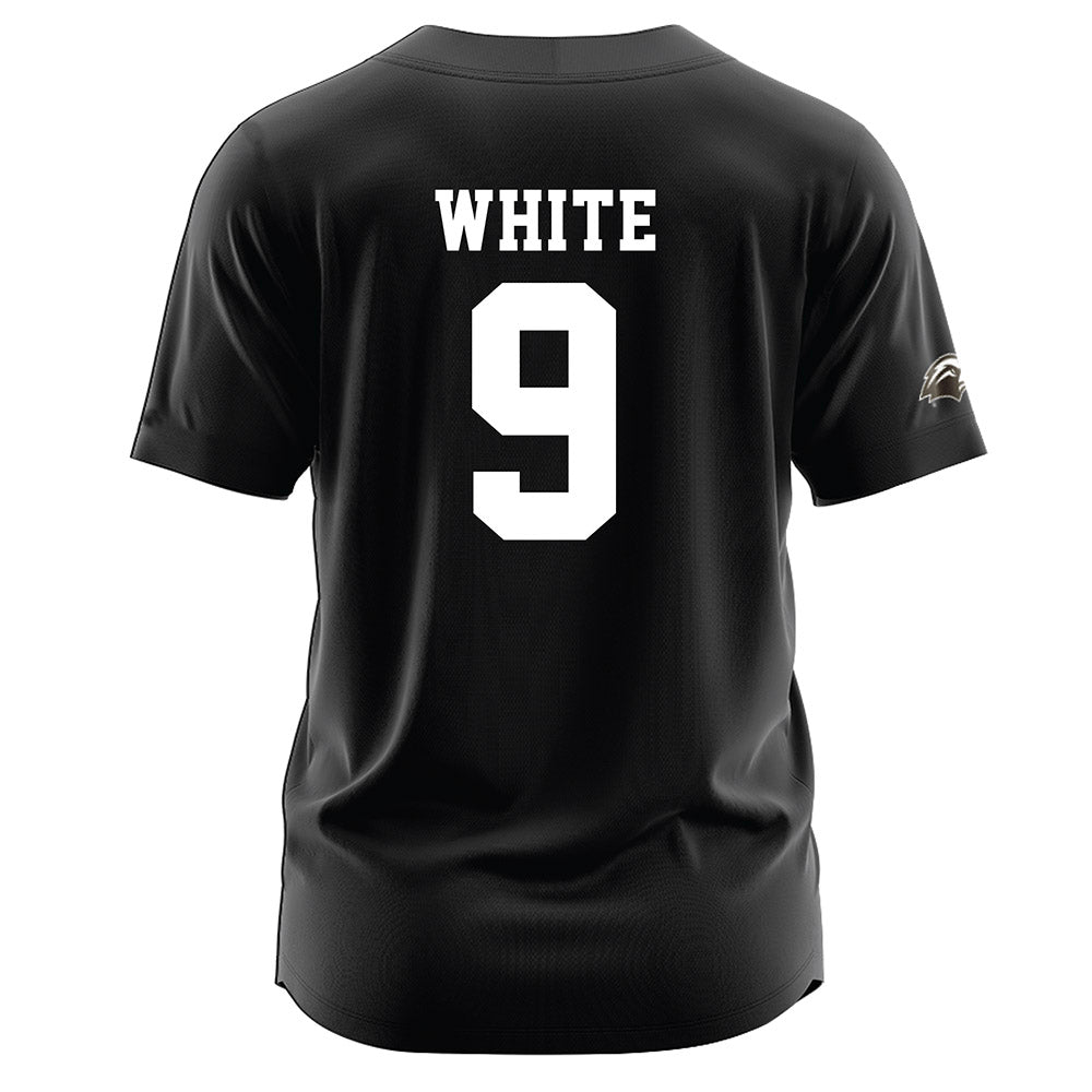  - NCAA Softball : BrookLynn White - Black Jersey-1