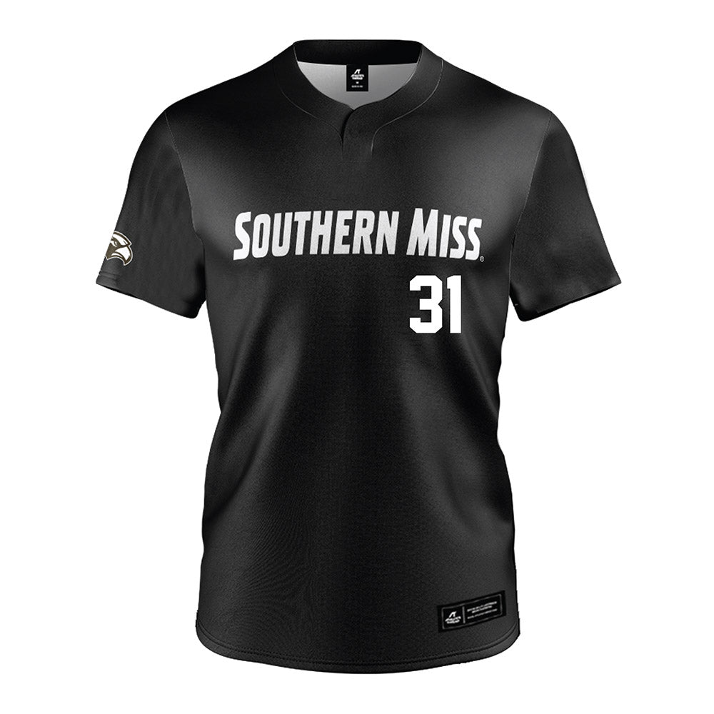 Southern Miss - NCAA Softball : Hannah Christian - Black Jersey-0