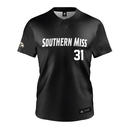 Southern Miss - NCAA Softball : Hannah Christian - Black Jersey-0