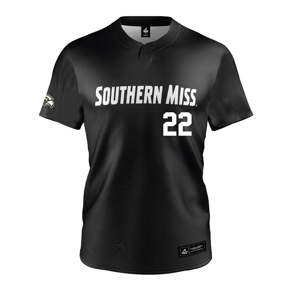 Southern Miss - NCAA Softball : Olivia Christian - Black Jersey-0