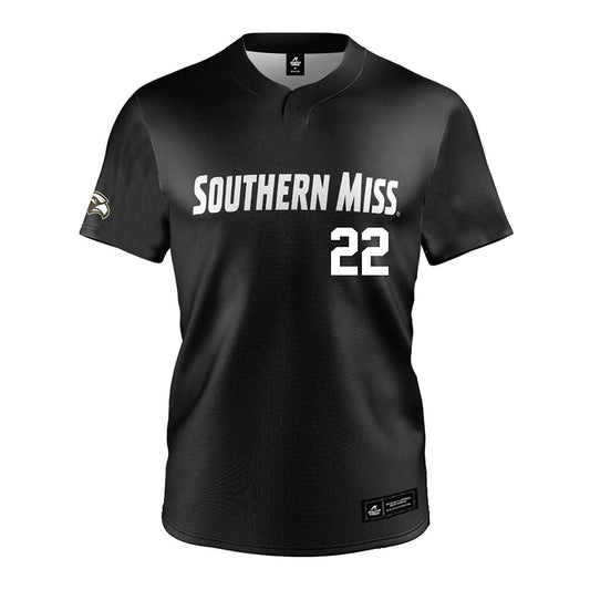 Southern Miss - NCAA Softball : Olivia Christian - Black Jersey-0