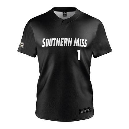 Southern Miss - NCAA Softball : Abbi Troquille - Black Jersey-0