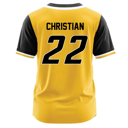 Southern Miss - NCAA Softball : Olivia Christian - Gold Jersey-1