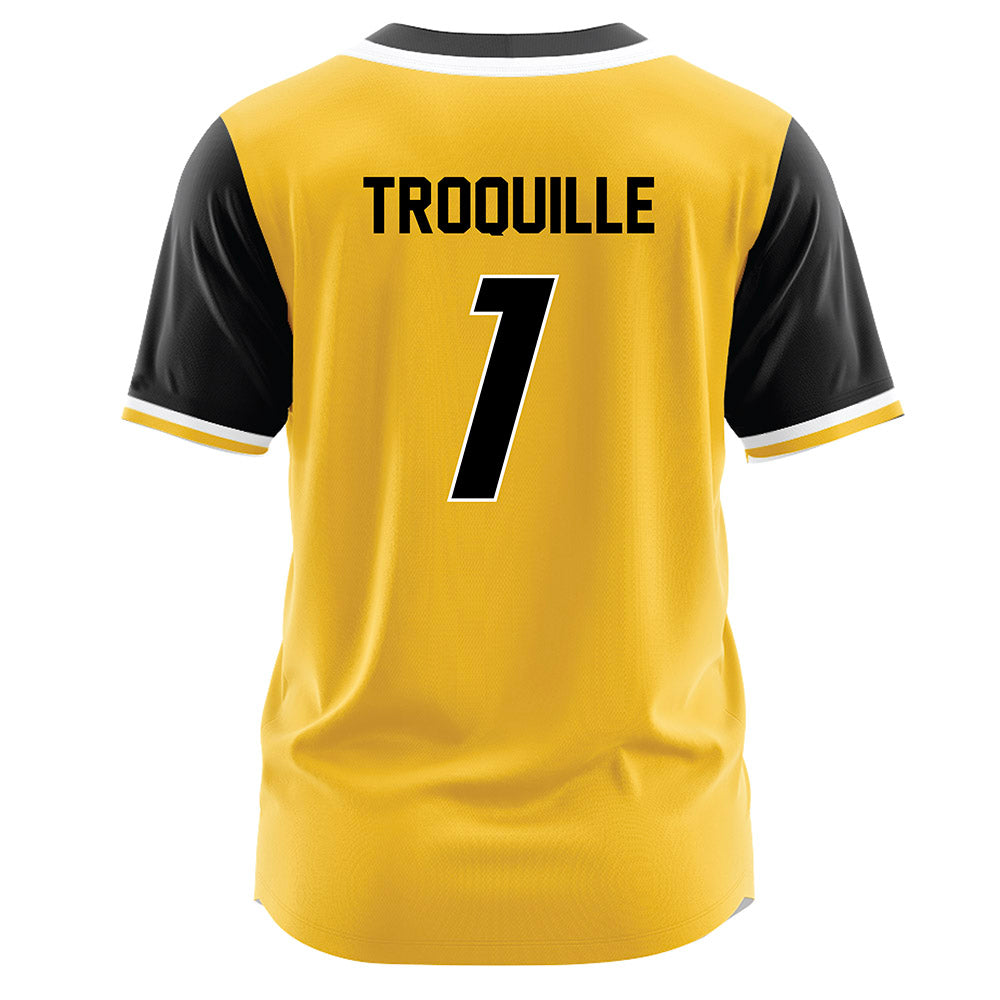 Southern Miss - NCAA Softball : Abbi Troquille - Gold Jersey-1