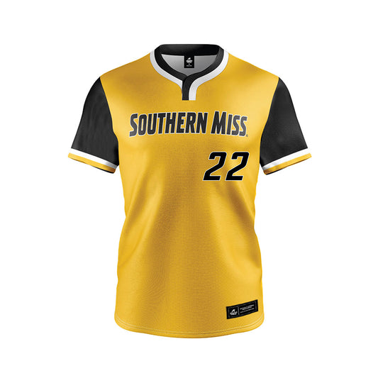 Southern Miss - NCAA Softball : Olivia Christian - Gold Jersey-0
