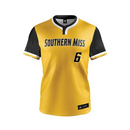 Southern Miss - NCAA Softball : Kinsley Gordon - Gold Jersey-0