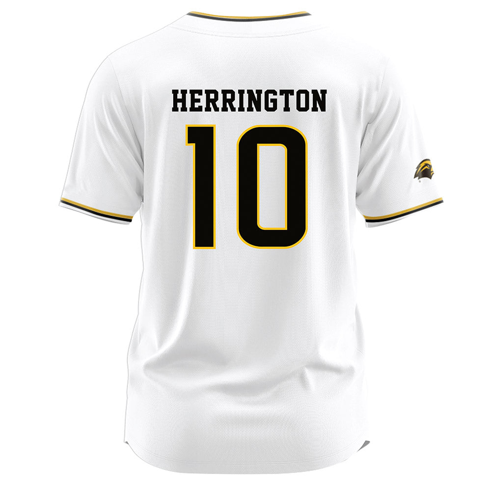 Southern Miss - NCAA Softball : Natalie Herrington - White Jersey-1