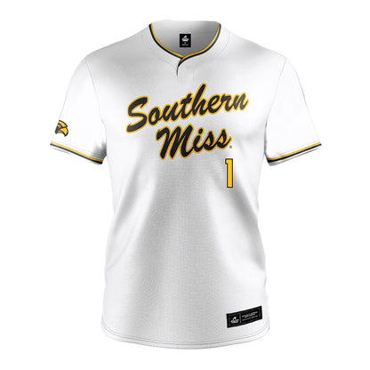 Southern Miss - NCAA Softball : Abbi Troquille - White Jersey-0