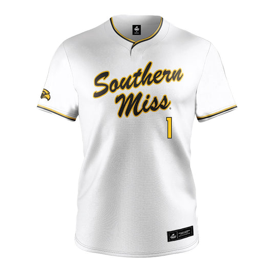 Southern Miss - NCAA Softball : Abbi Troquille - White Jersey-0