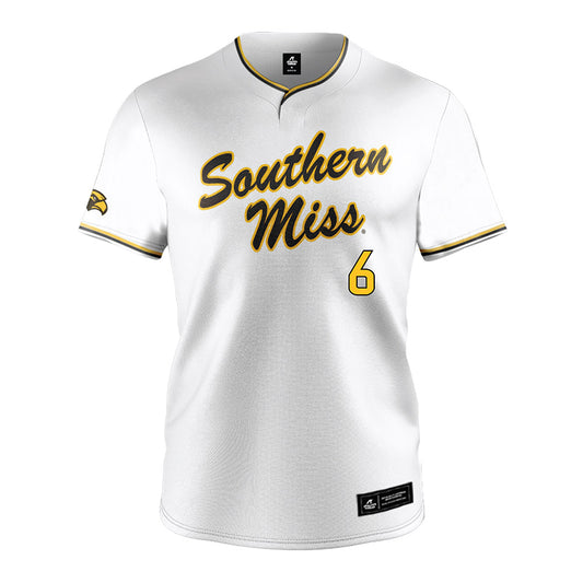 Southern Miss - NCAA Softball : Kinsley Gordon - White Jersey-0