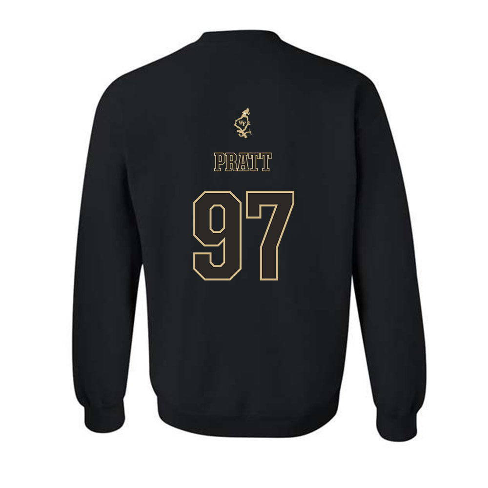 Wake Forest - NCAA Football : Josiah Pratt - Crewneck Sweatshirt-1
