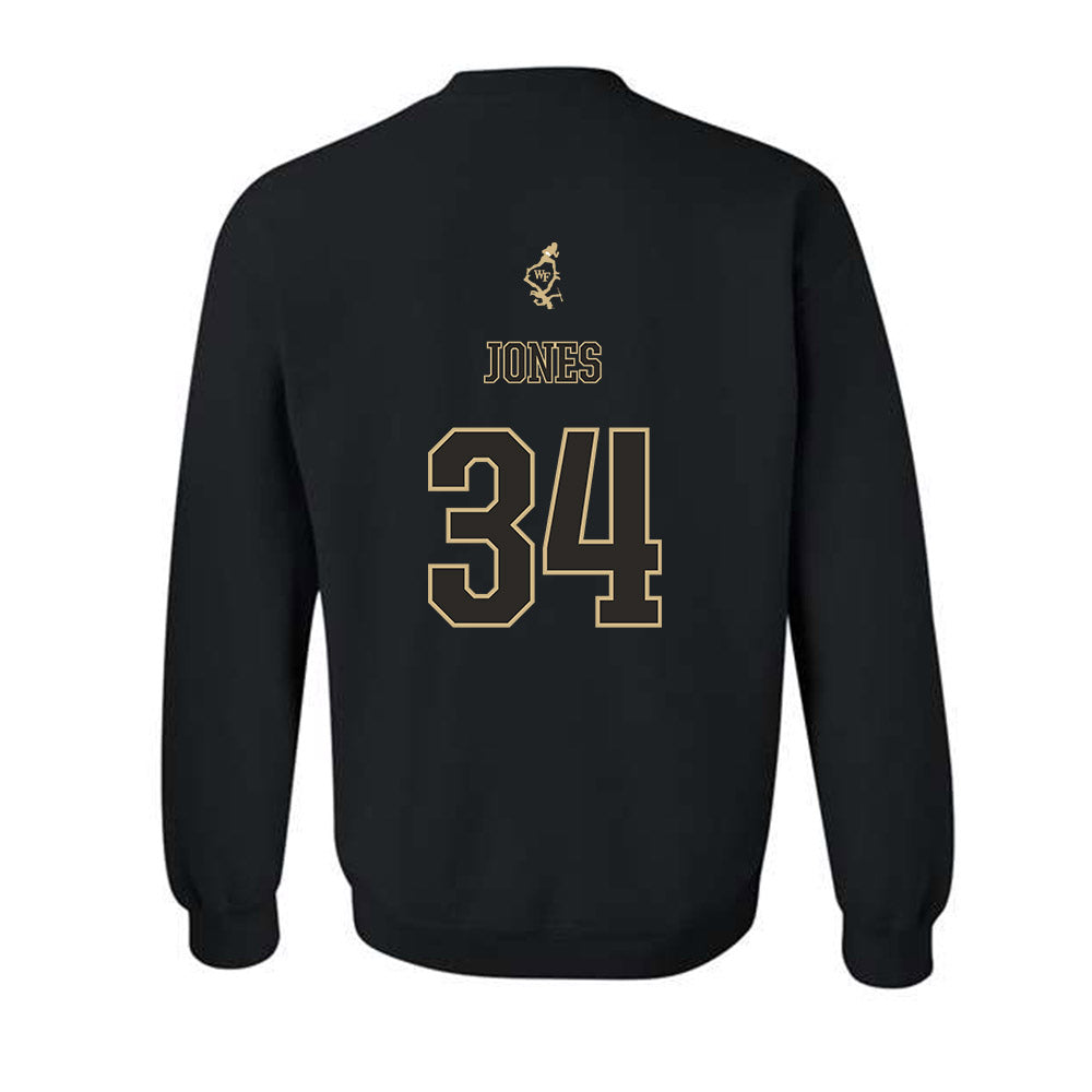 Wake Forest - NCAA Football : Darius Jones - Crewneck Sweatshirt Sports Shersey